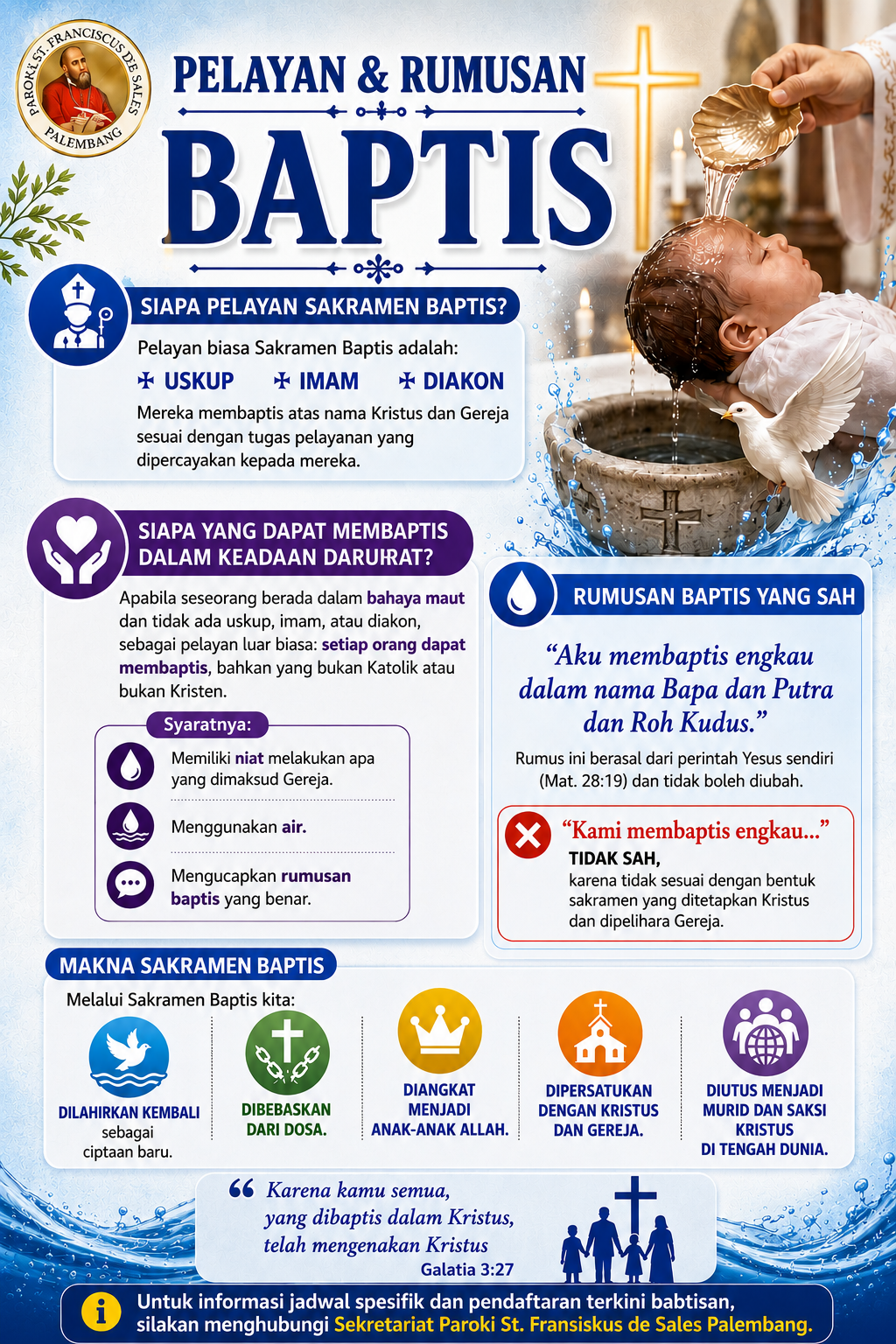 pelayan dan rumusan babtis